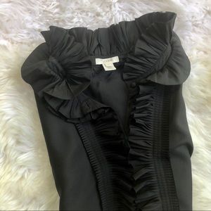 J. Crew Silk Ruffle Sleeveless Blouse